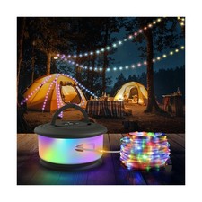 Camping String Lights, 3 in 1 Upgraded Retractable RGB Outdoor Stri... Fast Ship
