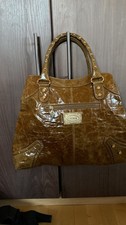 Silvio TOSSI Leder Lackleder Tasche Handtasche Henkeltasche - Neu