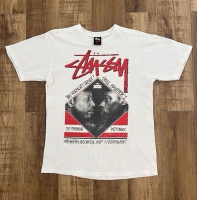 最終値下 old Stussy ステューシー Tシャツ Pete Rock Stussy x Manhattan Records 30th DJ Premier Pete Rock Tee White M