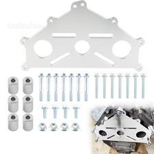 Engine Safe Stand Adapter Plate Heavy Duty Support Silver, Silver