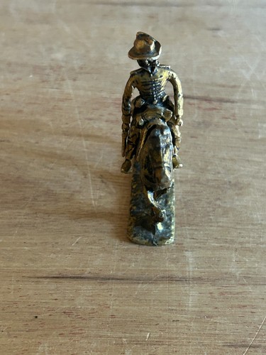 Miniatur Pferd mit Reiter Figur Custer? Unsicher Mini Metall Soldat Vintage Hilfe - Bild 23 von 24