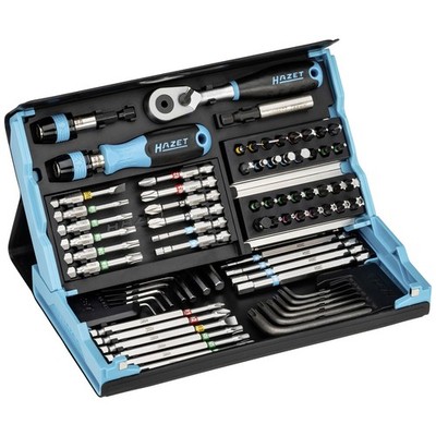 Hazet  2200SC-31 Bit-Set 73teilig Schlitz, Kreuzschlitz Phillips, Kreuzschlit...