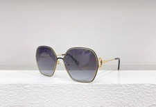 Chloe CH0146S Unisex Square Sunglasses Black Gold Grey Gradient 61  19-135