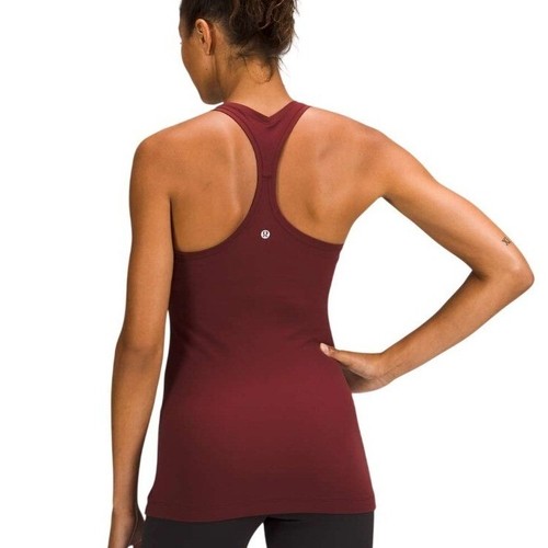 Lululemon Cool Racerback Tank Top Nulu Red Merlot
