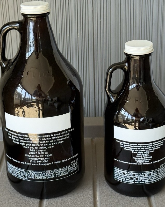 300 DRAFT BEER 64oz Growlers & 32oz Howlers Homebrewing Fermentation Dry Storage