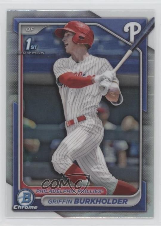 2024 Bowman Draft Chrome Refractor Griffin Burkholder #BDC-60 0lj0