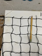 16' x 10' BASEBALL NET SOFTBALL BLACK SQUARE NYLON NETTING 2" 18 BLACK SQUARE