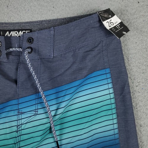Rip Curl Shorts Boys 26 Blue Mirage Lace Tie Beach Board Swim Trunks - Picture 3 of 7