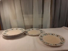 Mid Century Modern Apollo Ware Melmac Alexander Barna 6 Plates MCM VTG Atomic