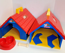 Vintage Lot of 2 Pound Puppies Pup's Pad  Bowl  Bone Playset 1986 Tonka