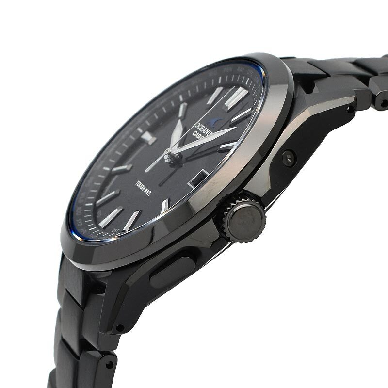 CASIO OCEANUS OCW-S100B-1AJF Titanium Radio Solar Watch Black 41.5