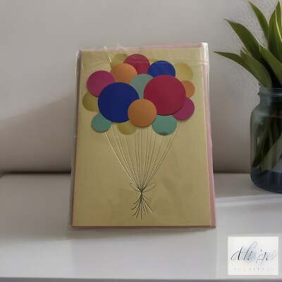 Birthday Card Confetti 3D  PAILLETTE Balloons - PAPYRUS 