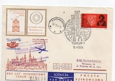 Poland-22nd Glider Mail-1973 'Bocian' flown Torun-Frombork TorphilexCvrf+vignett