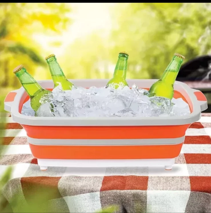 Tabla de cortar integrada BirdRock Home plegable para bañera de preparación de barbacoa 19 x 14 x 6 pulgadas Foto 2 de 4