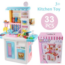 Kitchen Chef Pretend Play Set With Running Water For Girl Boy Kids Birthday Gift