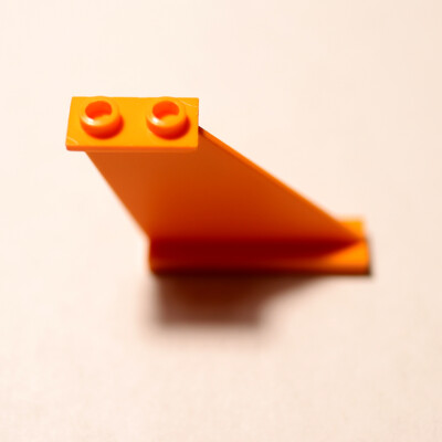 Rare Custom Orange Tail Fin 4x1x3 Replacement Part 2340 for Set