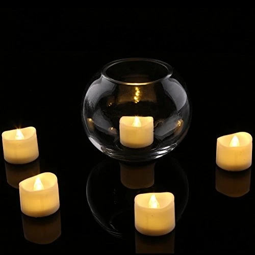 Pack 12 velas de té LED sin llama para exterior interior vela falsa en blanco cálido Foto 4 de 4