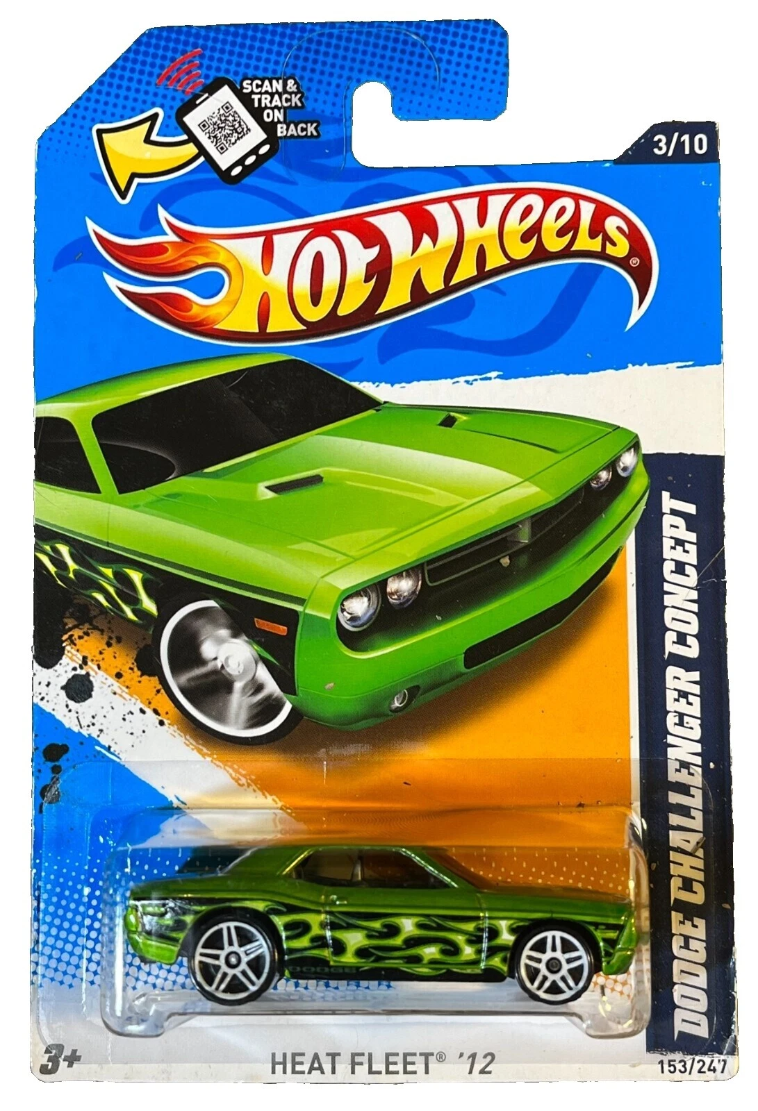 Coches, camionetas y furgonetas diecast Dodge Heat Fleet Hot Wheels Hot Wheels