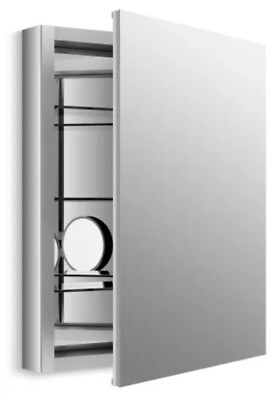Kohler K-99007-NA Verdera 24'' x 30'' Mirrored Bathroom Medicine Cabinet 3 Shelves