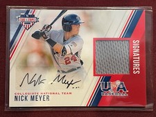 2018 Panini Stars and Stripes Relic Auto Nick Meyer /299