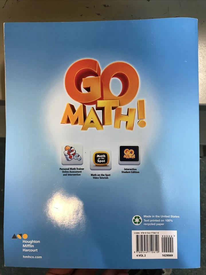 HMH GOMATH!: STUDENT EDITION (STA) VOLUME 2 GRADE 4 2016 By Houghton Mifflin NEW - Image 2 of 2
