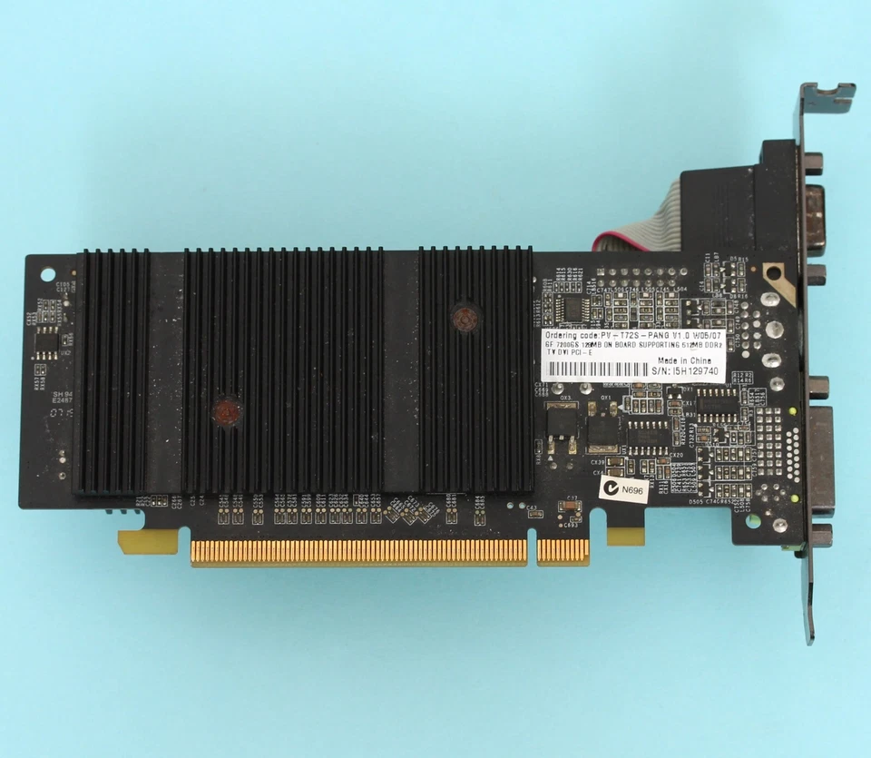 XFX Geforce 7200GS 128MB Video Card NVIDIA PCI-E X16 DDR2 VGA / DVI / TV - Image 3 of 4