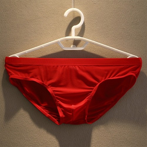 Mens Briefs Home Bikini Brief Shorts U-convex Pouch Breathable Ice Silk - Bild 10 von 17