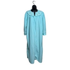 Heather Collection Womens Vintage Robe Housecoat Pajamas Embroidered Size XXX