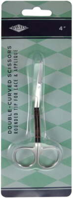 Havel's Double-Curved Lace & Applique Scissors 4''-Rounded Tips