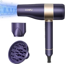 Ionic Hair Dryer with Brushless Motor, Magnetic Nozzle & Diffuser