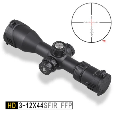 DISCOVERY HD 3-12X44SFIR FFP .338LM .50BMG Shooting Hunting Rifle Scope Sight