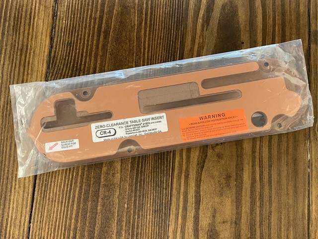 Craftsman 21833 Table Saw Zero 