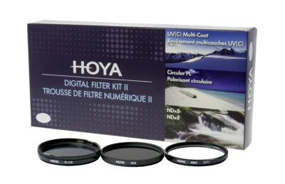 Genuine HOYA Digital Filter Kit II 55mm, UV, ND8, CPL, CIR-PL, polarizer, NEW - Image 1 of 2
