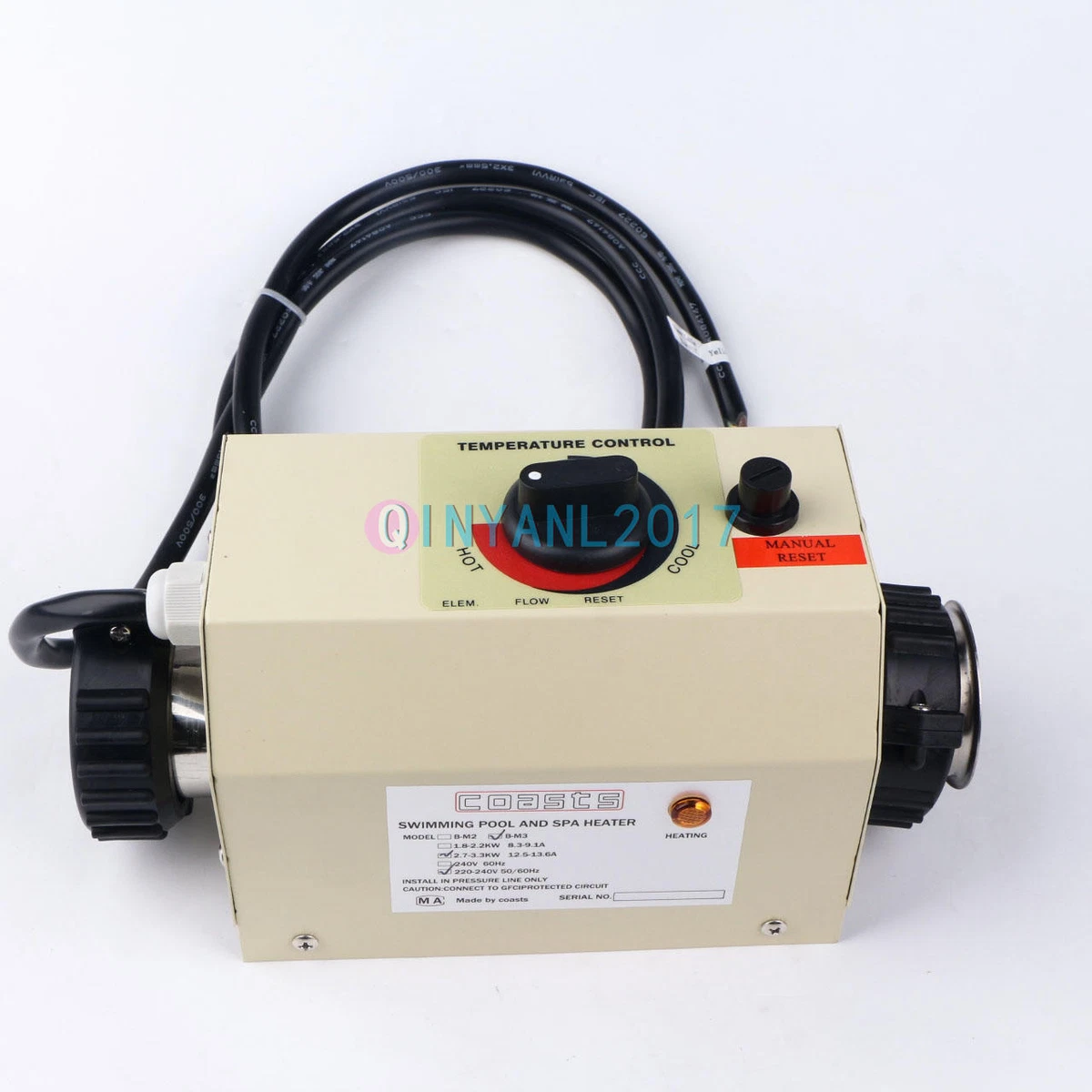 Electric Swimming Pool Heater SPA Water Bath Hot Tub Thermostat Heater 3KW  B-M3 | eBay