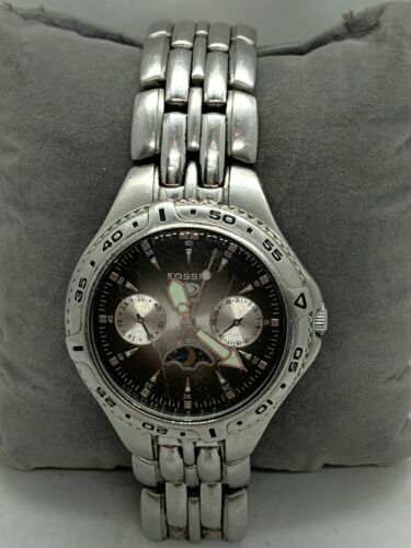 Fossil BQ9142 Men's Watch Analog Gray Dial Stainless Steel Fossil BQ9142 Men's Watch Analog Gray Dial Stainless Steel