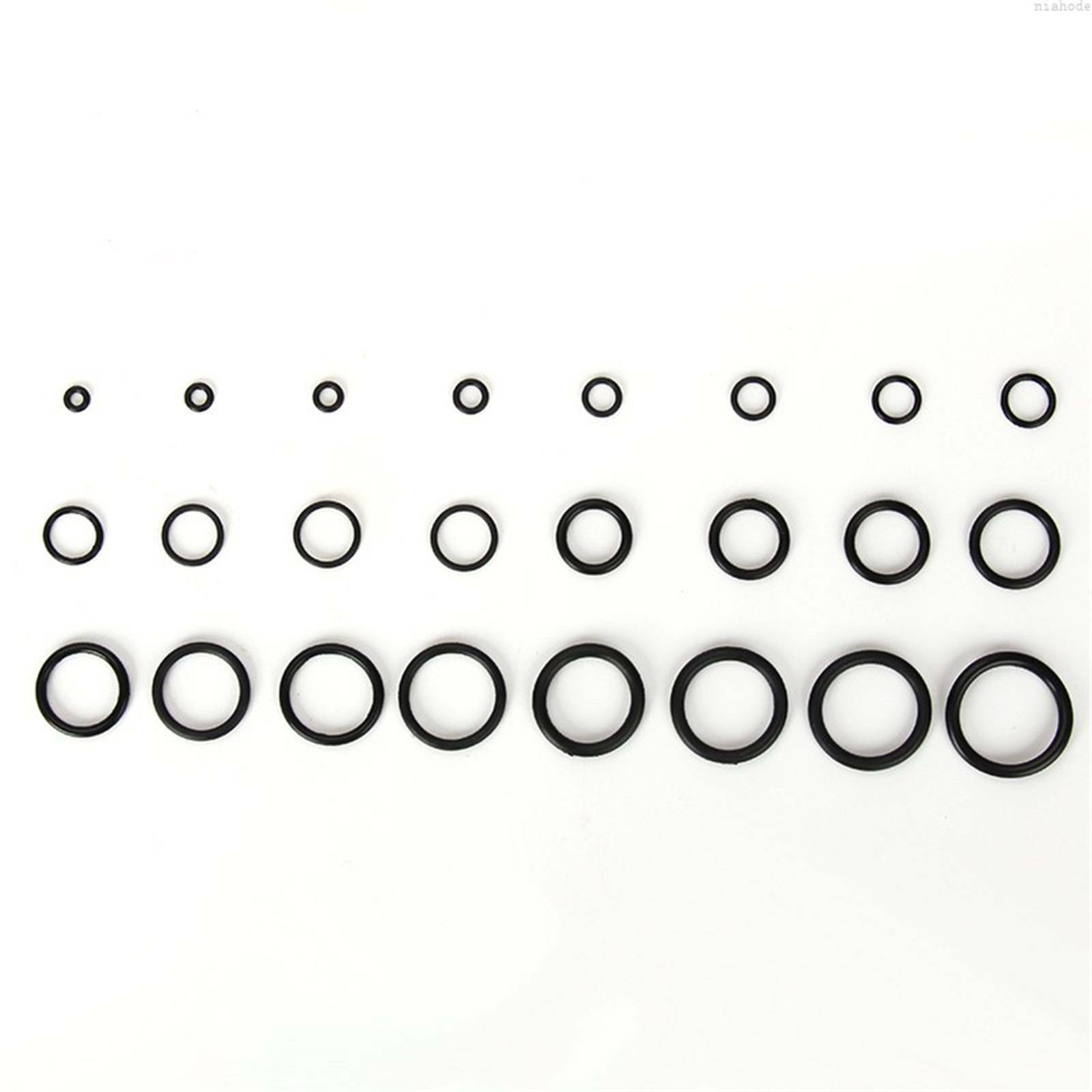 225pcs HNBR Black O Ring Assortment Imperial & Metric Rubber Washer