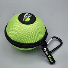 Green Pickleball Zip Bag Ball Stringer Holder Carrier Organizer Accessories Pod