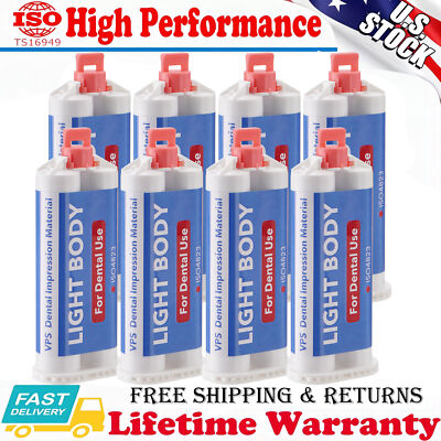 Dental Impression Material Light Body Fast Rapid Set VPS 50 ml Cartridges