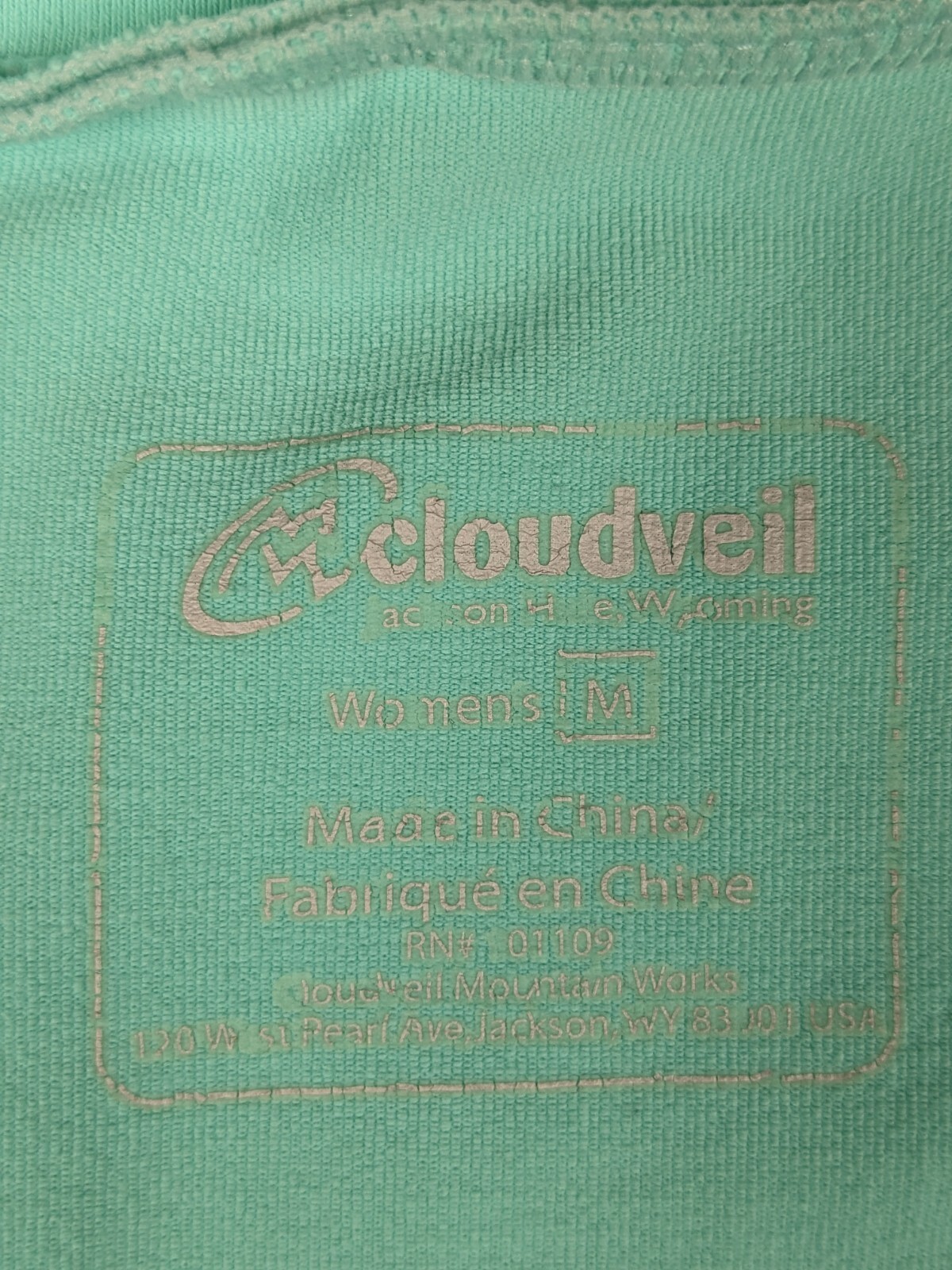 CLOUDVEIL Jacket Medium Mint Green Full  Zip Ligh… - image 7