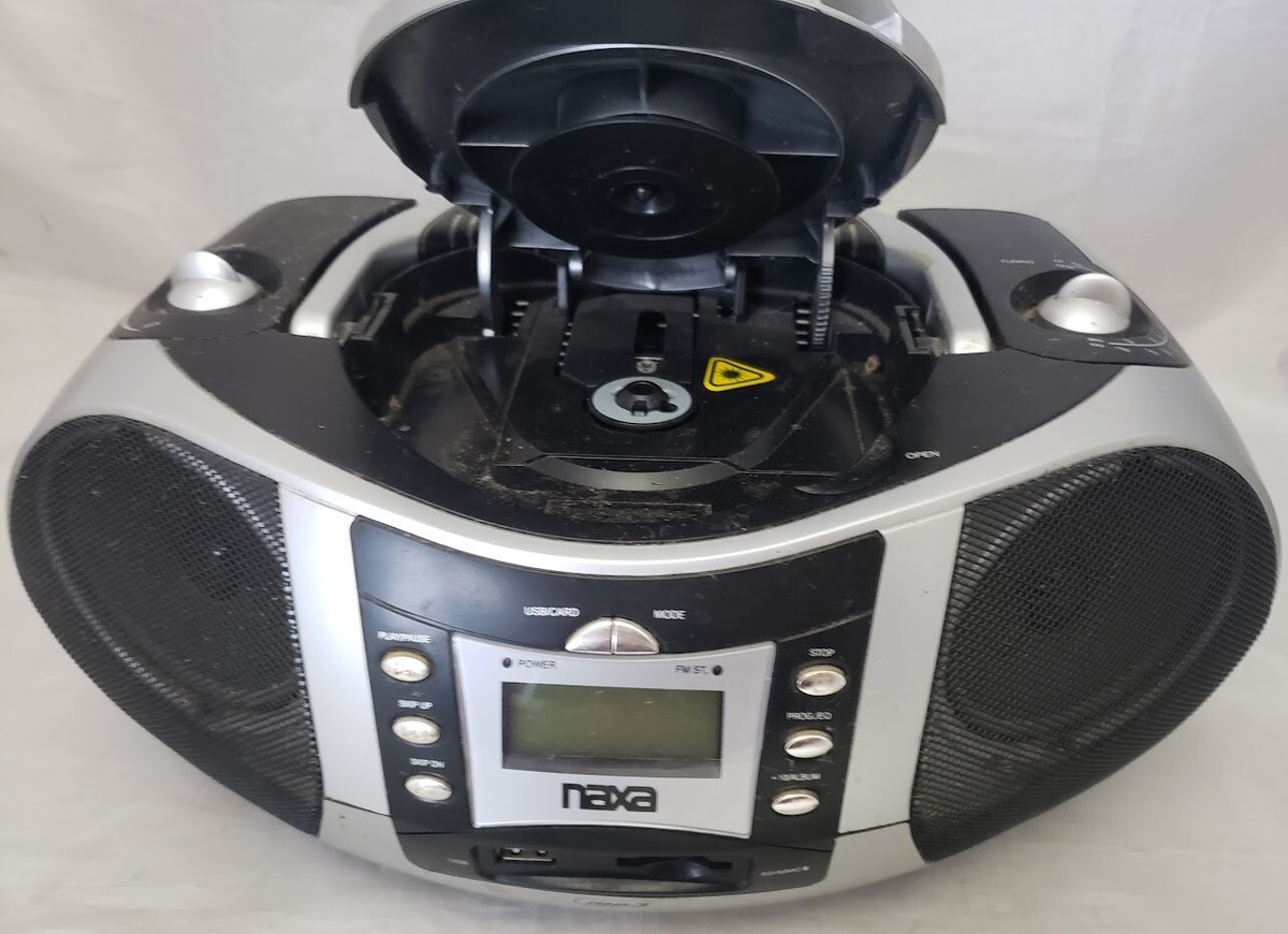 Naxa NPB-250 Portable CD Boombox Radio Player +MP3/CD +AM/FM