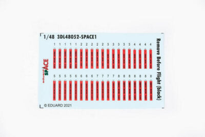Eduard Space Remove Before Flight (black) Space 1:48 Art. 3DL48052 Detail Set