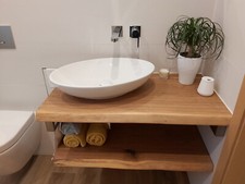 Waschtischplatte Waschtisch Badezimmer Holzpl...