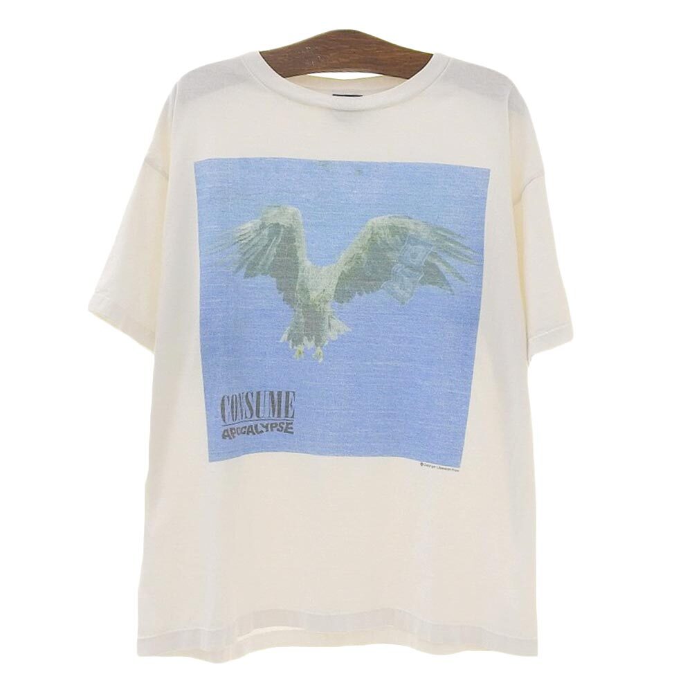 SAINT MICHAEL SAINT MICHAEL CONSUME T-shirt top for men, white 