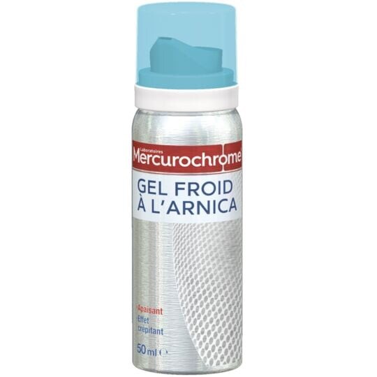 Gel froid apaisant à l'arnica Mercurochrome effet crépitant 50ml