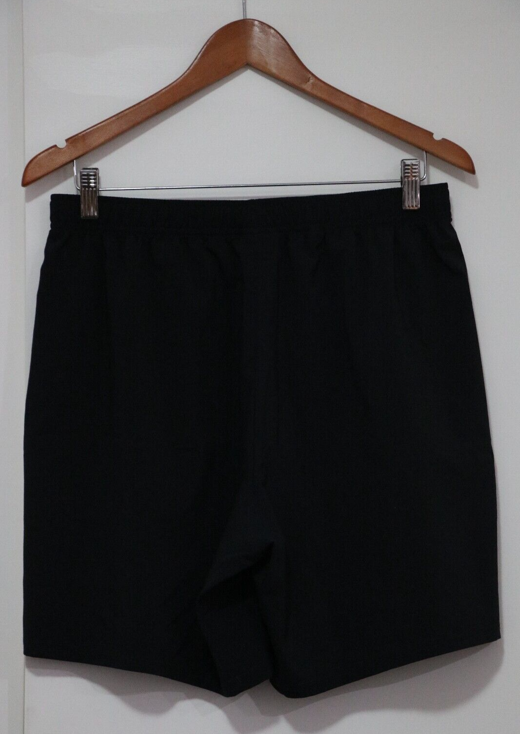 WORN ONCE Gymshark Mens Black Drawstring Elastic Logo Shorts Zip