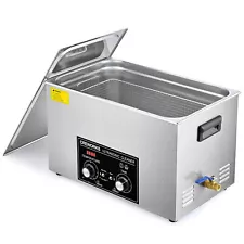 CREWORKS 30L Ultrasonic Cleaning Machine 600W Heater Timer Degas Gentle Modes