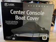 Classic Accessories StormPro Waterproof Heavy-Duty Boat Cover 20 - 22 ft x 106"