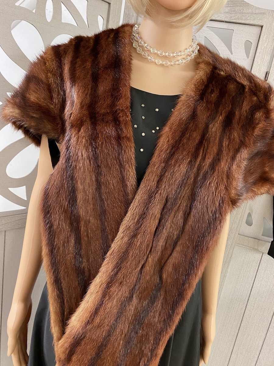 Ladies Mink Stole Wrap with Arm Straps Vintage (*16) | eBay
