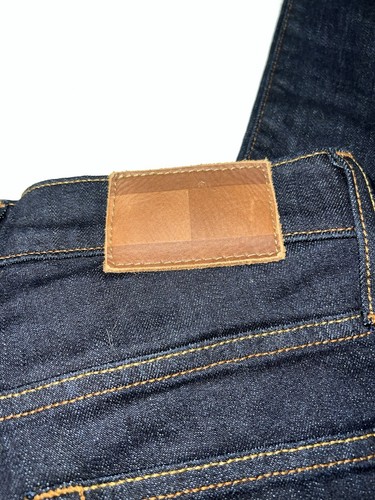 Jeans Tommy Hilfiger Denim 30x30 Elasticizzato Slim Uomo Blu Scuro Lavaggio Pantaloni Nuovo con etichette - Foto 10 di 12