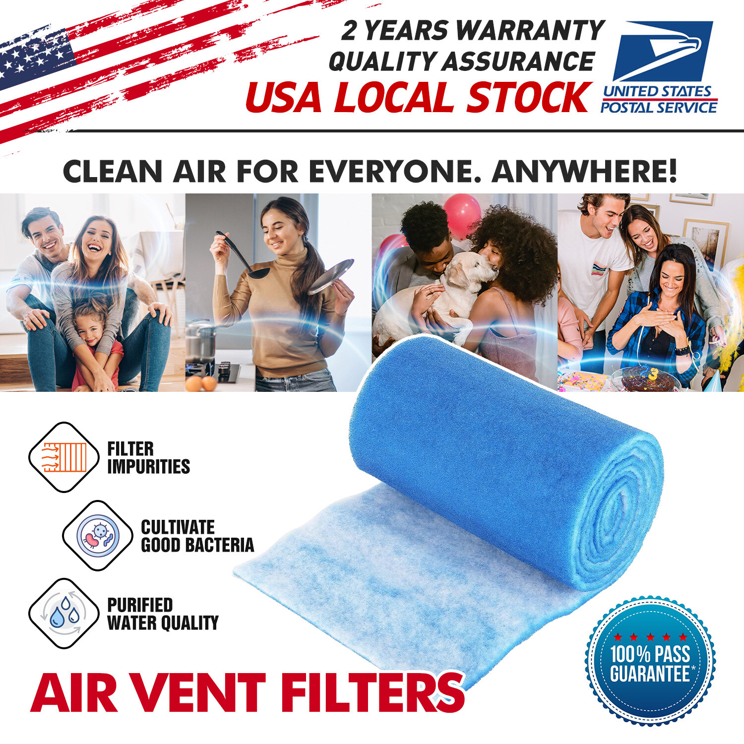 Vent Filters 12in Wide Cut to Size for Cleaner Home Air Flow Floor Air Vent Filters  